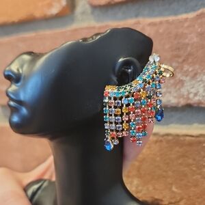 Multicolor Crystal Chandelier Earrings